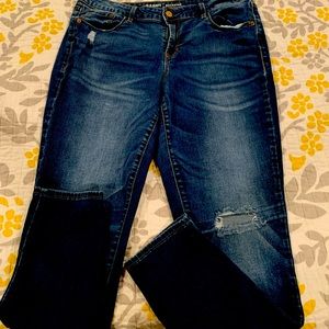 Distressed Old Navy Rock Star Super Skinny Jeans